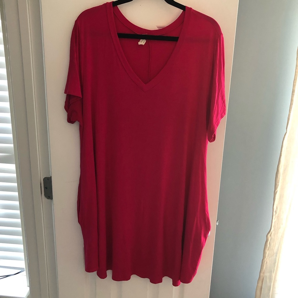 Sweet Lovely by Jen Pink Dress in 2X